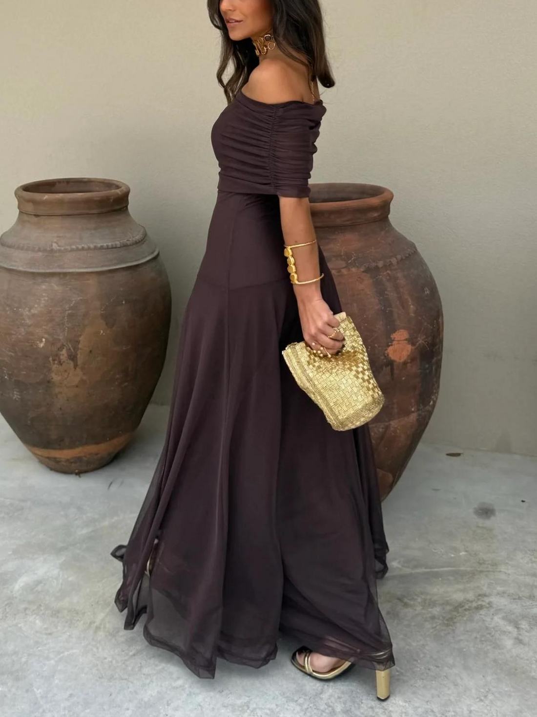 Nina Asymmetrical long dress
