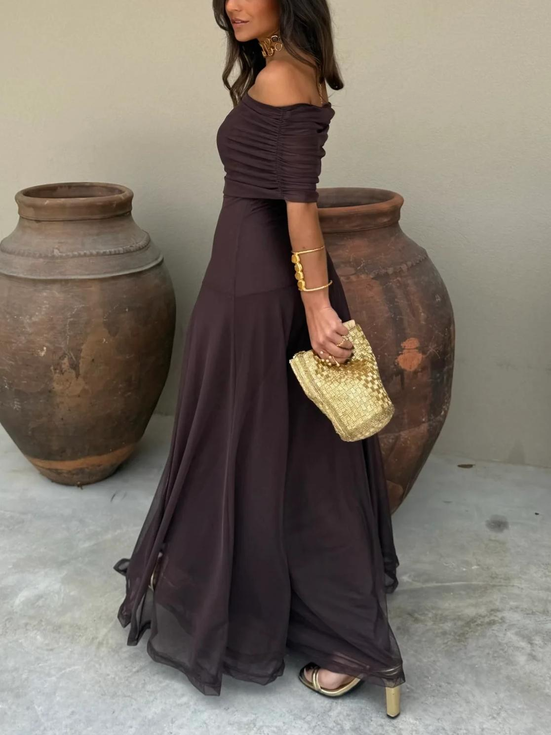 Nina Asymmetrical long dress
