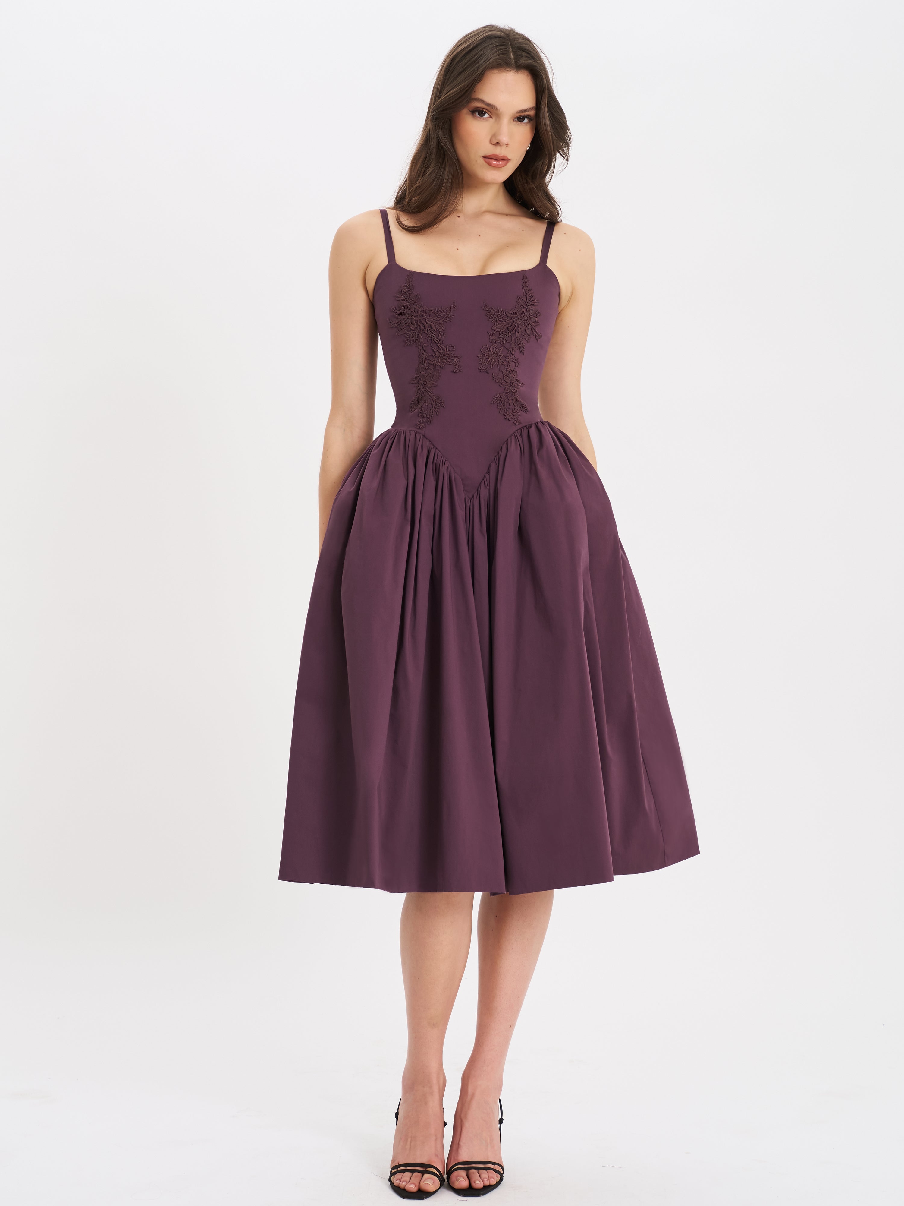 Isabelle Plum Corset Dress