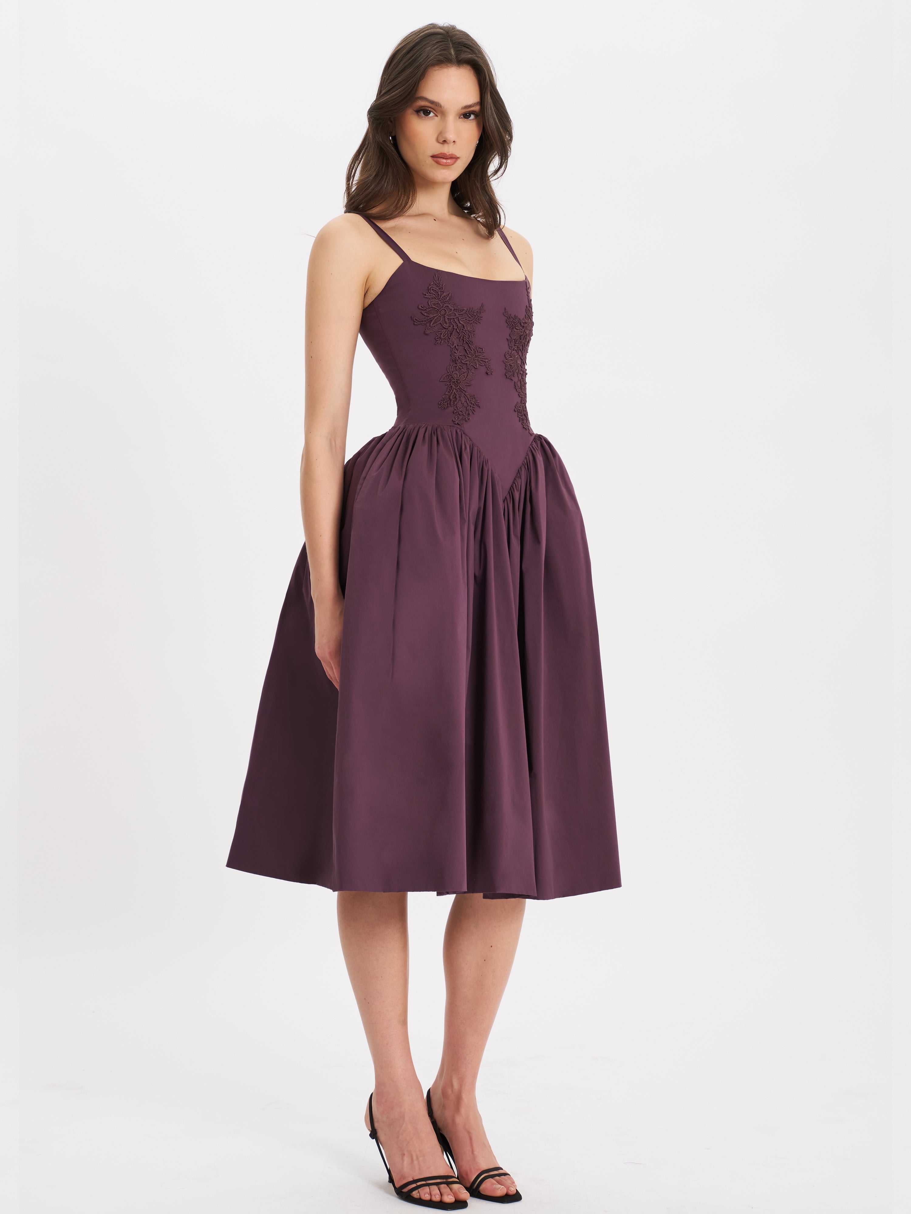 Isabelle Plum Corset Dress