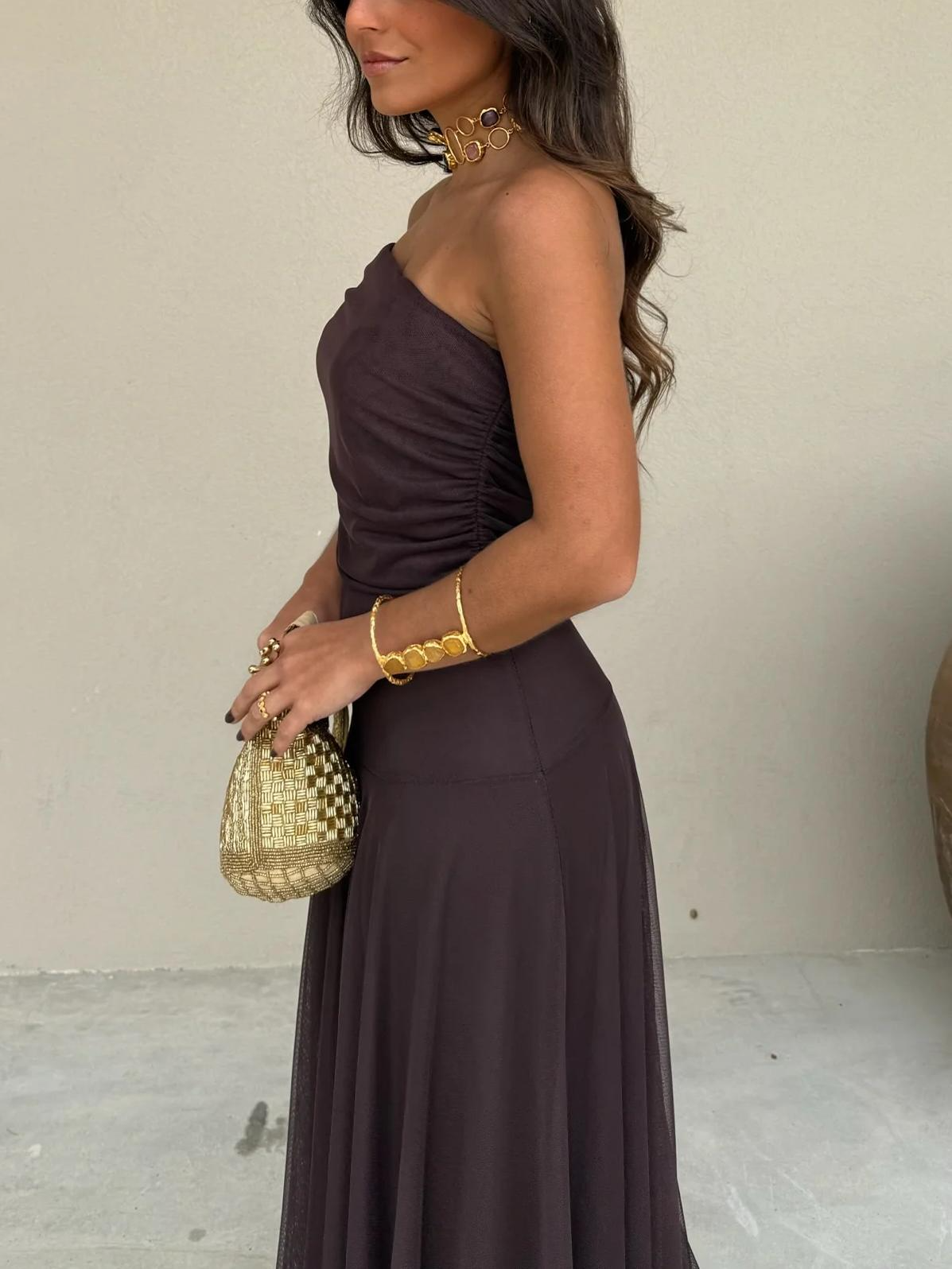 Nina Asymmetrical long dress