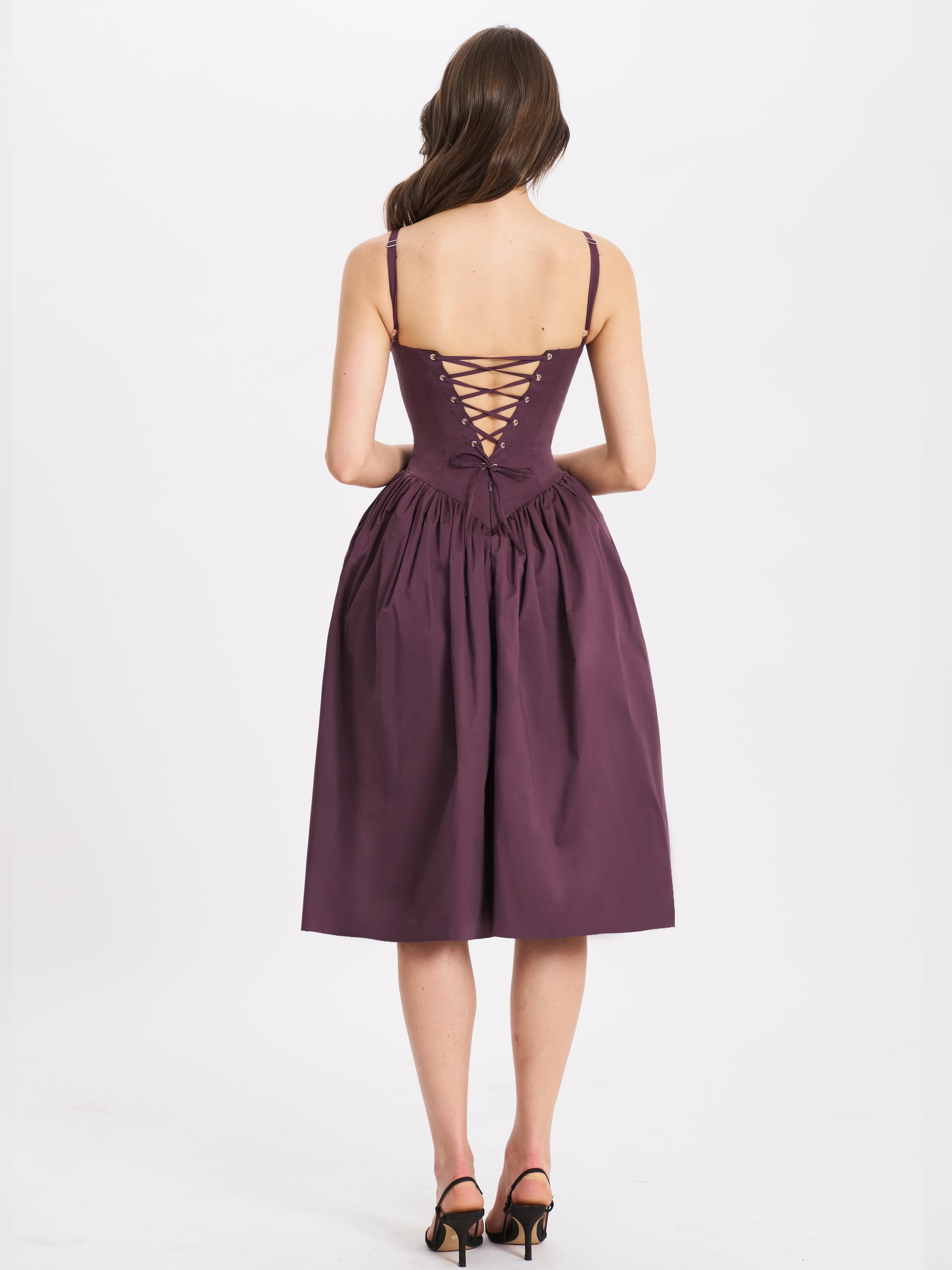 Isabelle Plum Corset Dress
