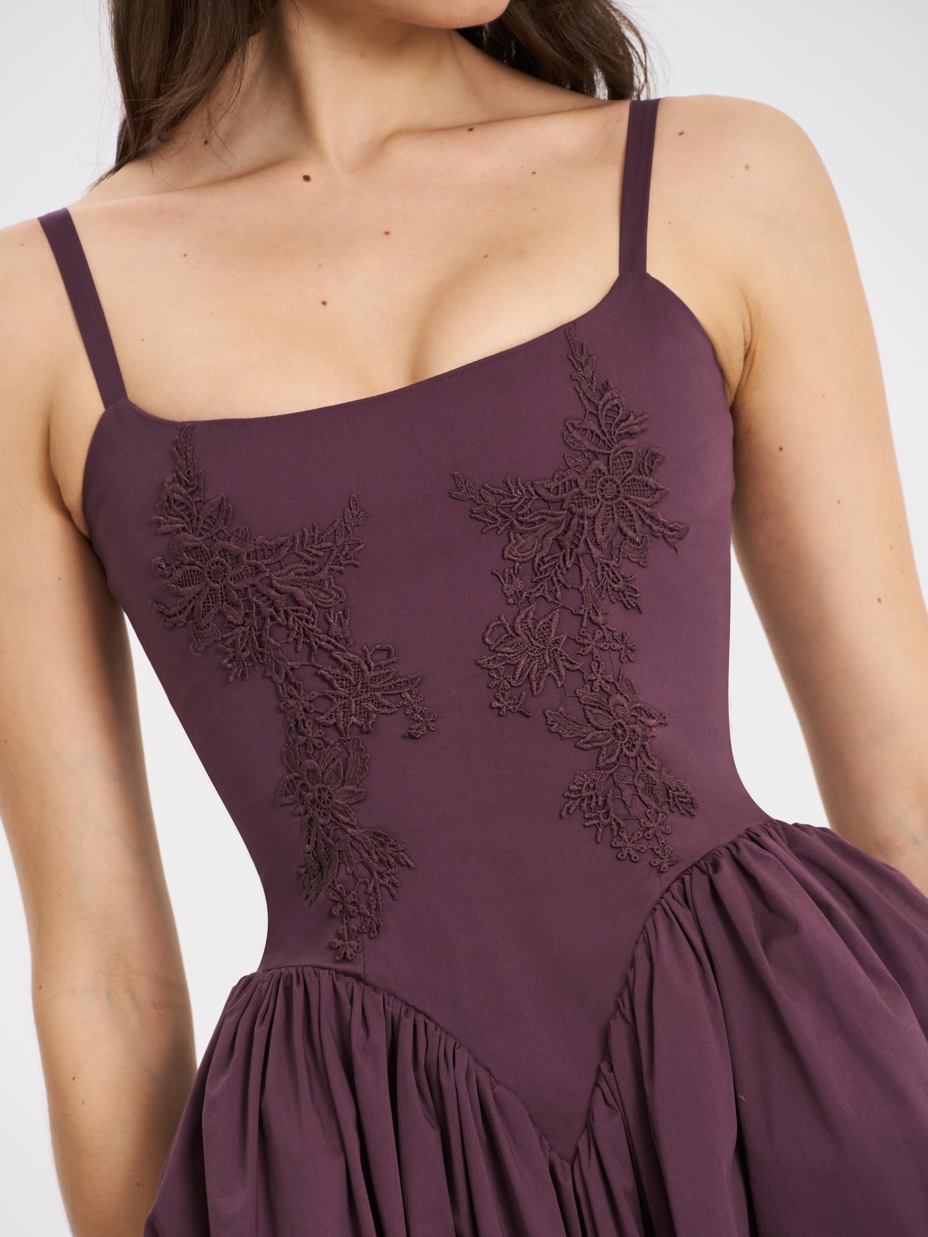 Isabelle Plum Corset Dress