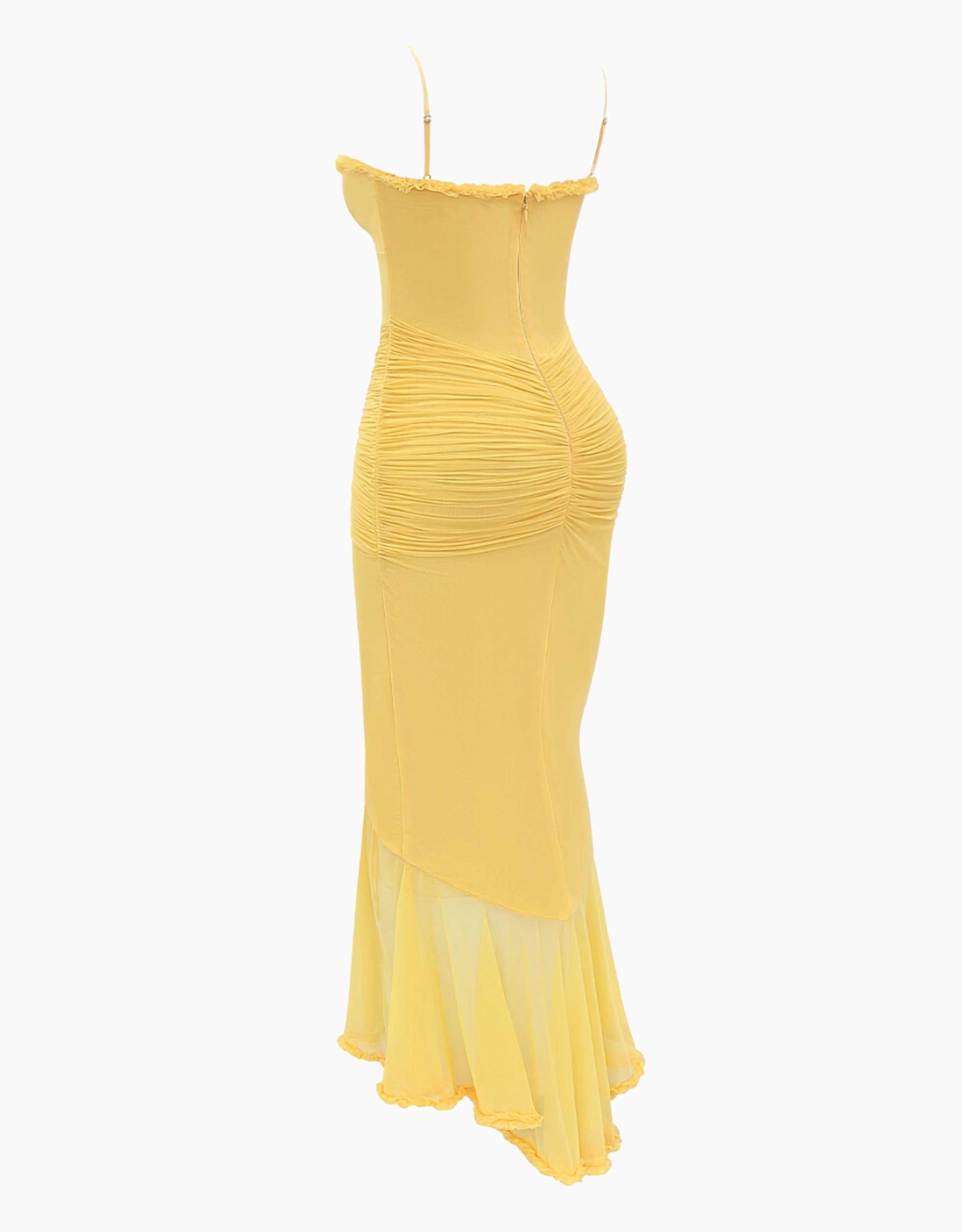 Liza maxi dress with ruffles