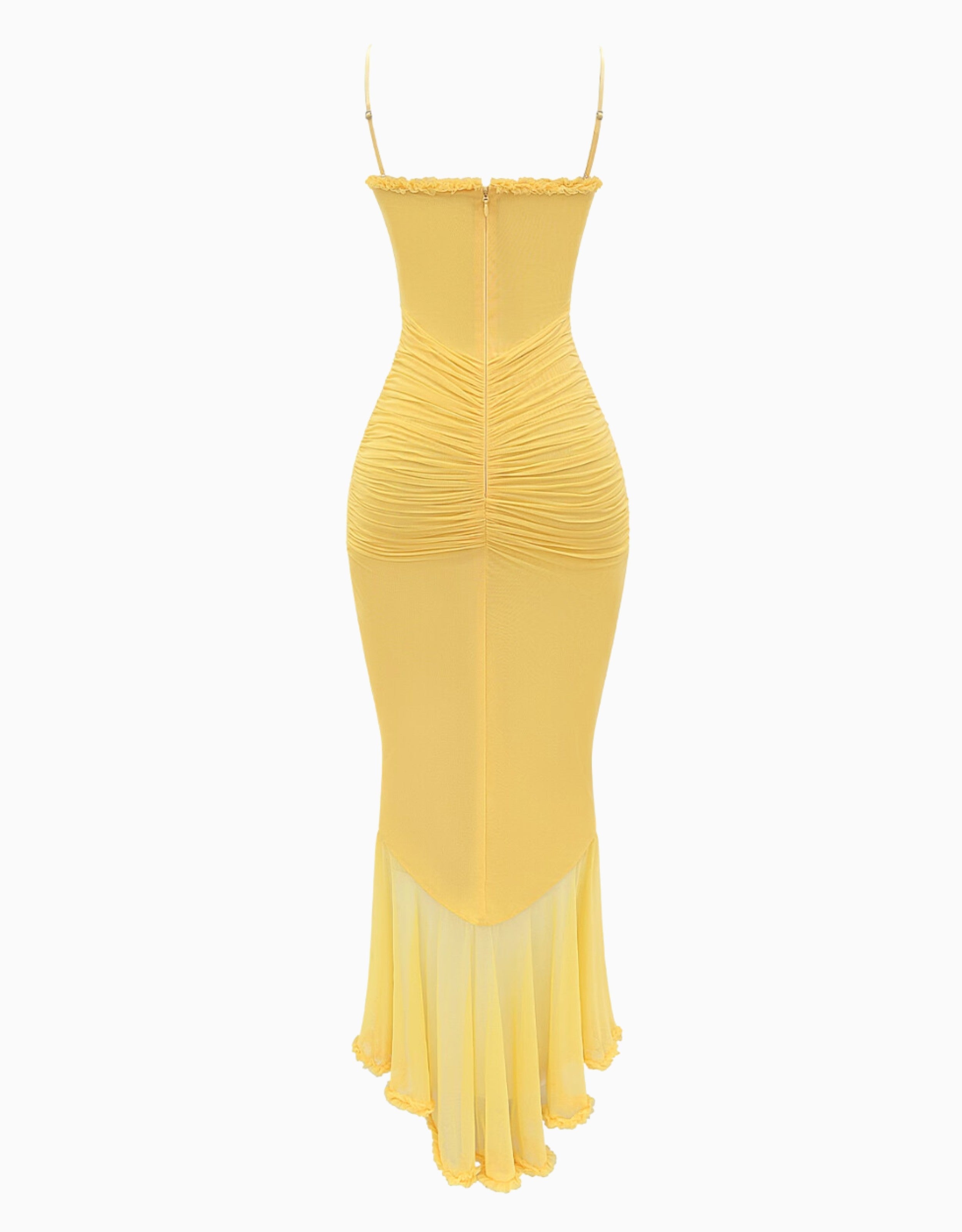 Liza maxi dress with ruffles